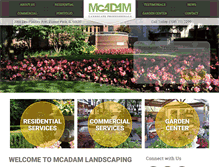 Tablet Screenshot of mcadamlandscape.com